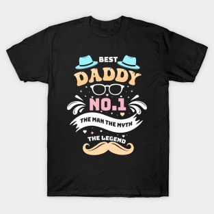 Dad best No.1 the man the myth the legend T-Shirt